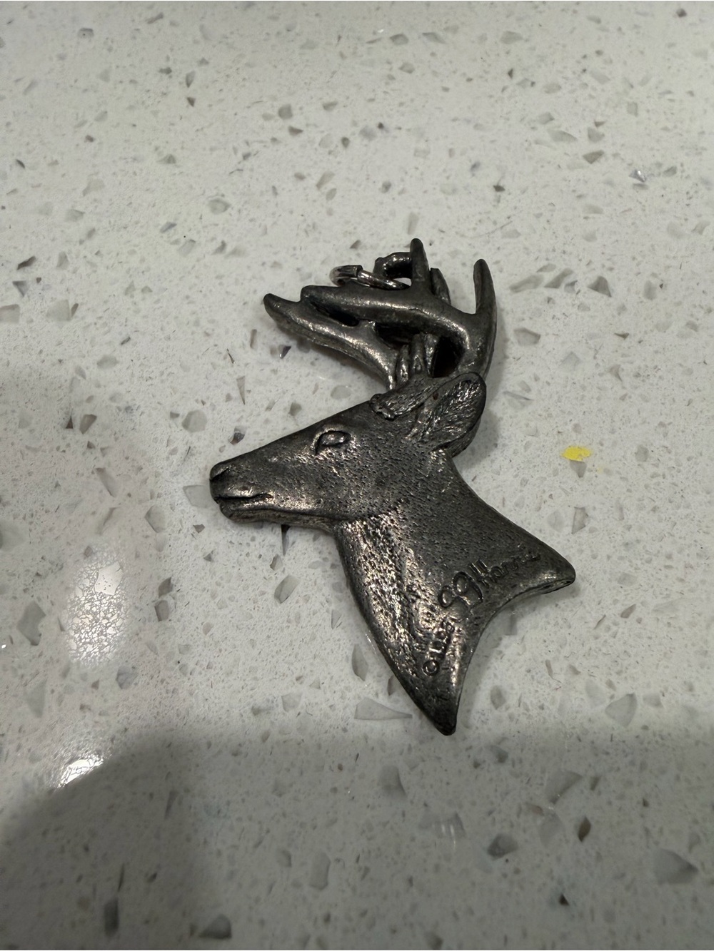 George G Harris Pewter Deer Head Pendant